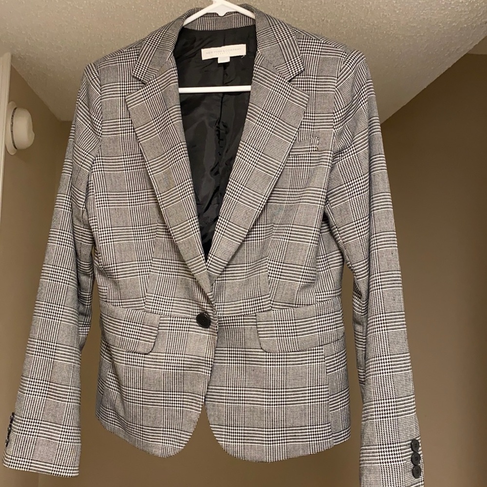 Houndstooth blazer
